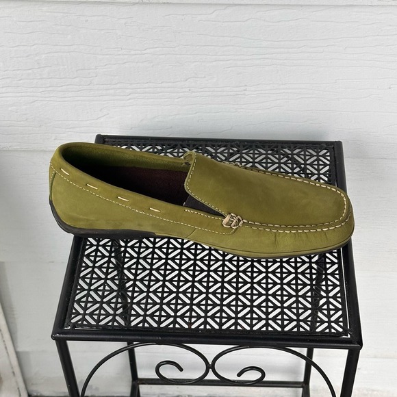 Rockport Loafer Slip On Shoes Mens 10M Colrain Green Nubuck Washable Casual NEW‎ main image 10